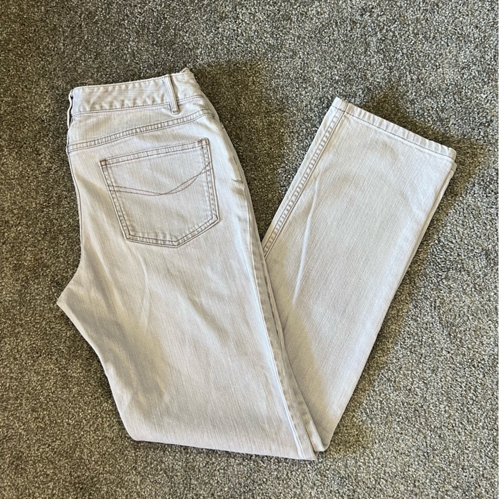 J. jill jeans womens 6 gray light wash low‎ rise stretch academia casual denim